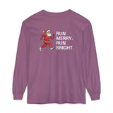 Run Merry & Bright Comfort Colors Long-sleeve Tee