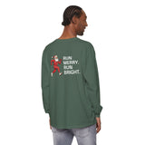 Run Merry & Bright Comfort Colors Long-sleeve Tee