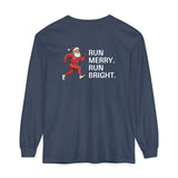 Run Merry & Bright Comfort Colors Long-sleeve Tee
